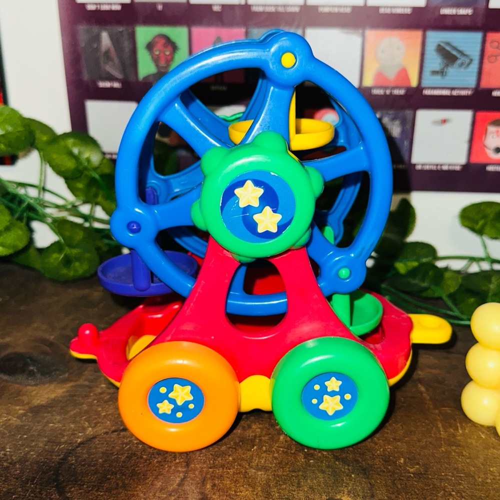 Vintage Shelcore Little People Carnival Ferris Wheel Toy